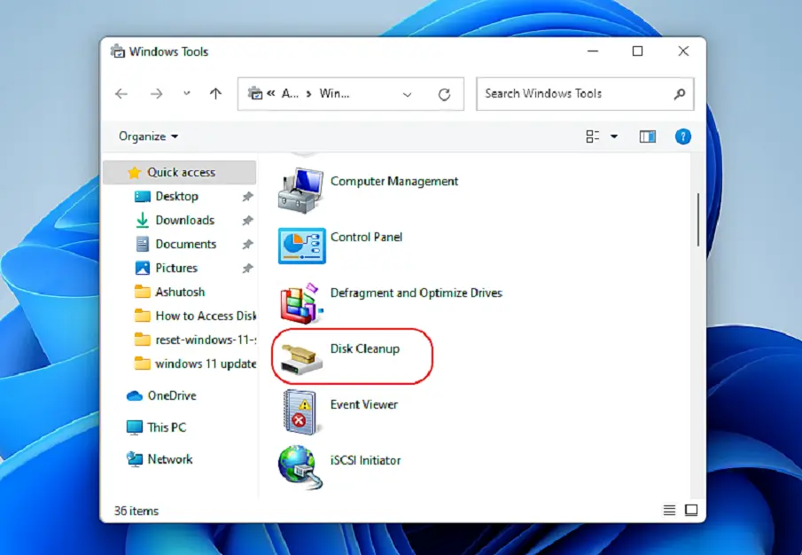 Disk Cleanup Windows 11